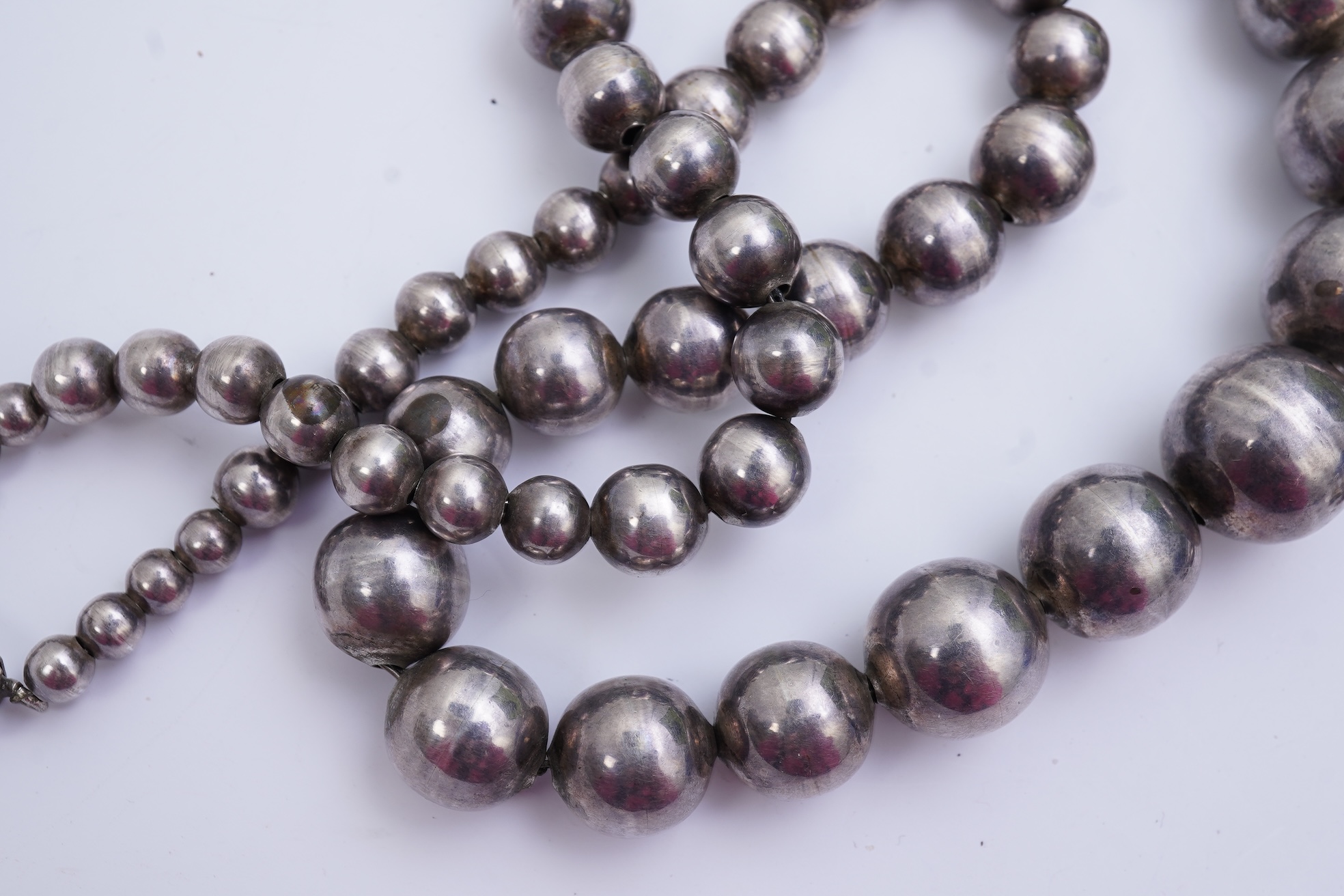 Two silver necklaces
